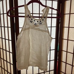 Hollister white lace summer top. Size: Small